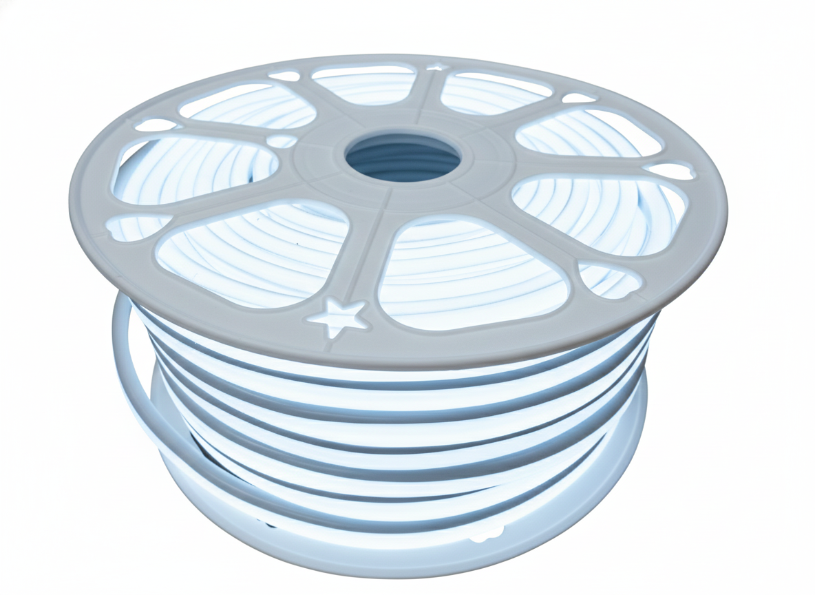 MANGUERA NEON LED LUZ BLANCA ROLLO 25 MTS