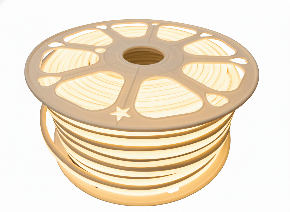 MANGUERA NEON LED LUZ CALIDA ROLLO 25 MTS
