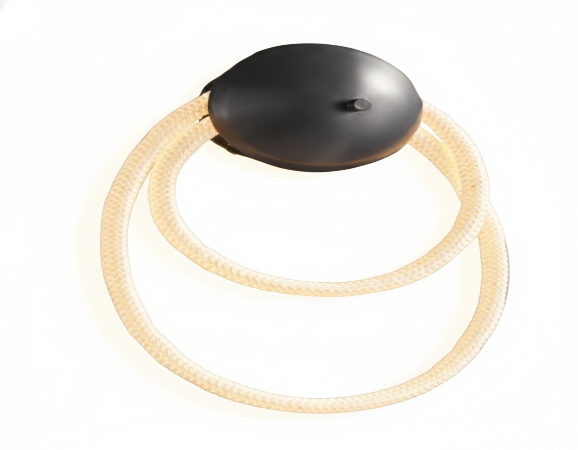 LAMPARA DE PARED DECORATIVA LED ARO DOBLE 3 TEMPERATURAS