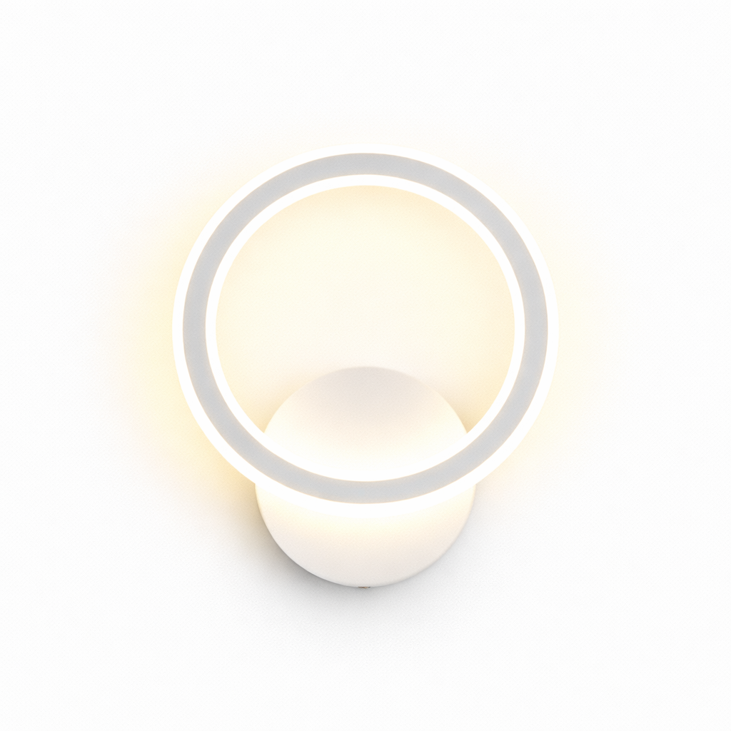 LAMPARA DE PARED DECORATIVA LED CON DISEÑO CIRCULAR 3 TEMPERATURAS