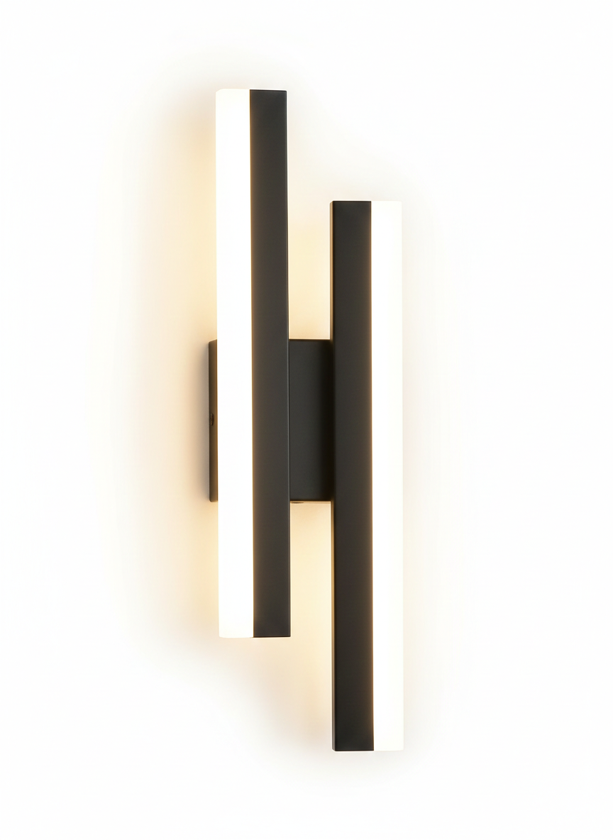 LAMPARA DE PARED DECORATIVA LED CON DISEÑO LINEAL 3 TEMPERATURAS