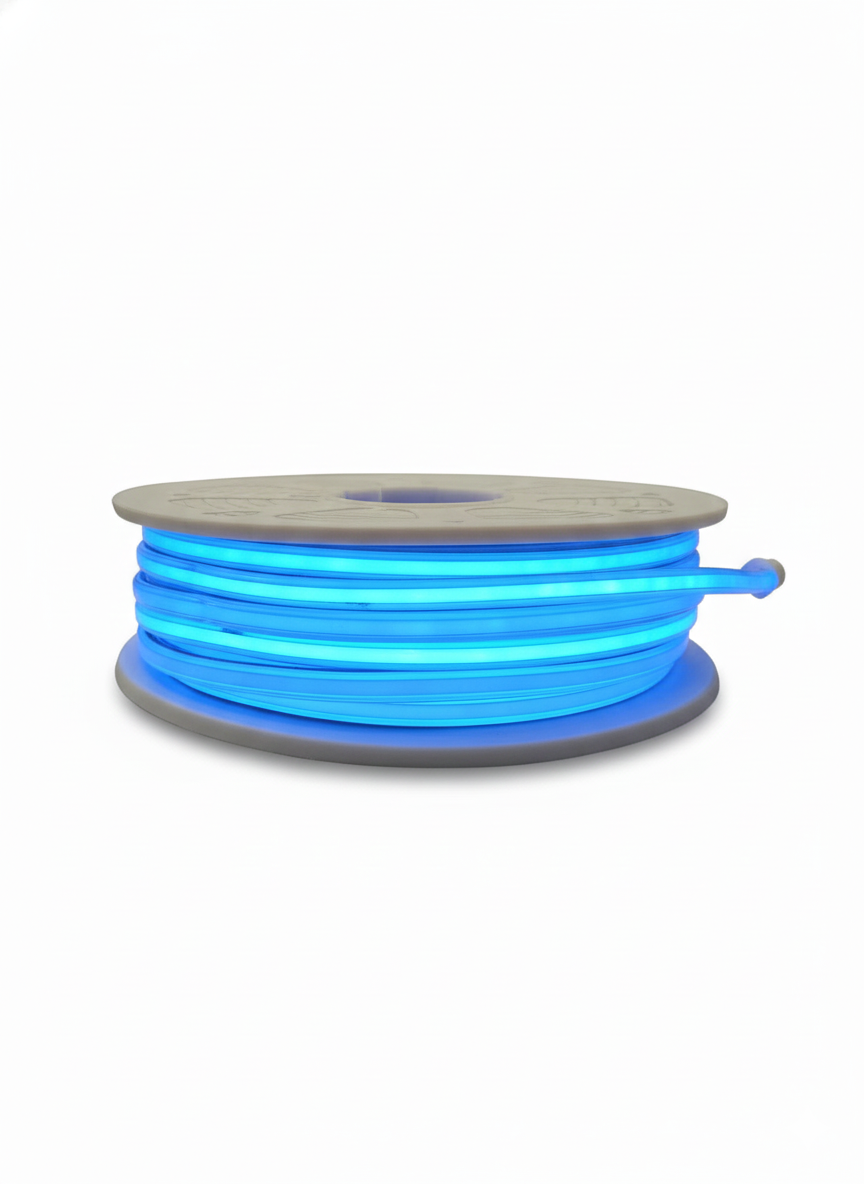 MANGUERA LED COB LUZ AZUL CELESTE 50 MTS