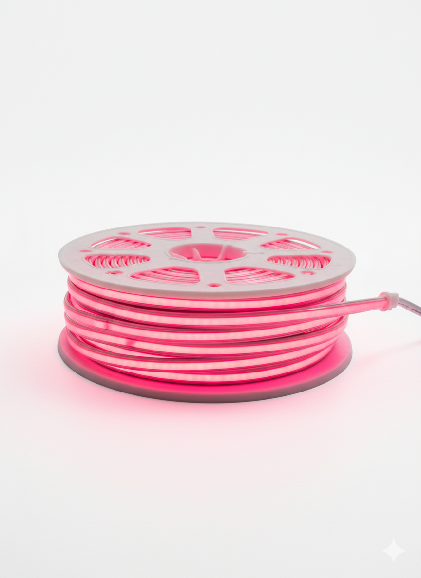 MANGUERA LED COB LUZ ROSA 50 MTS