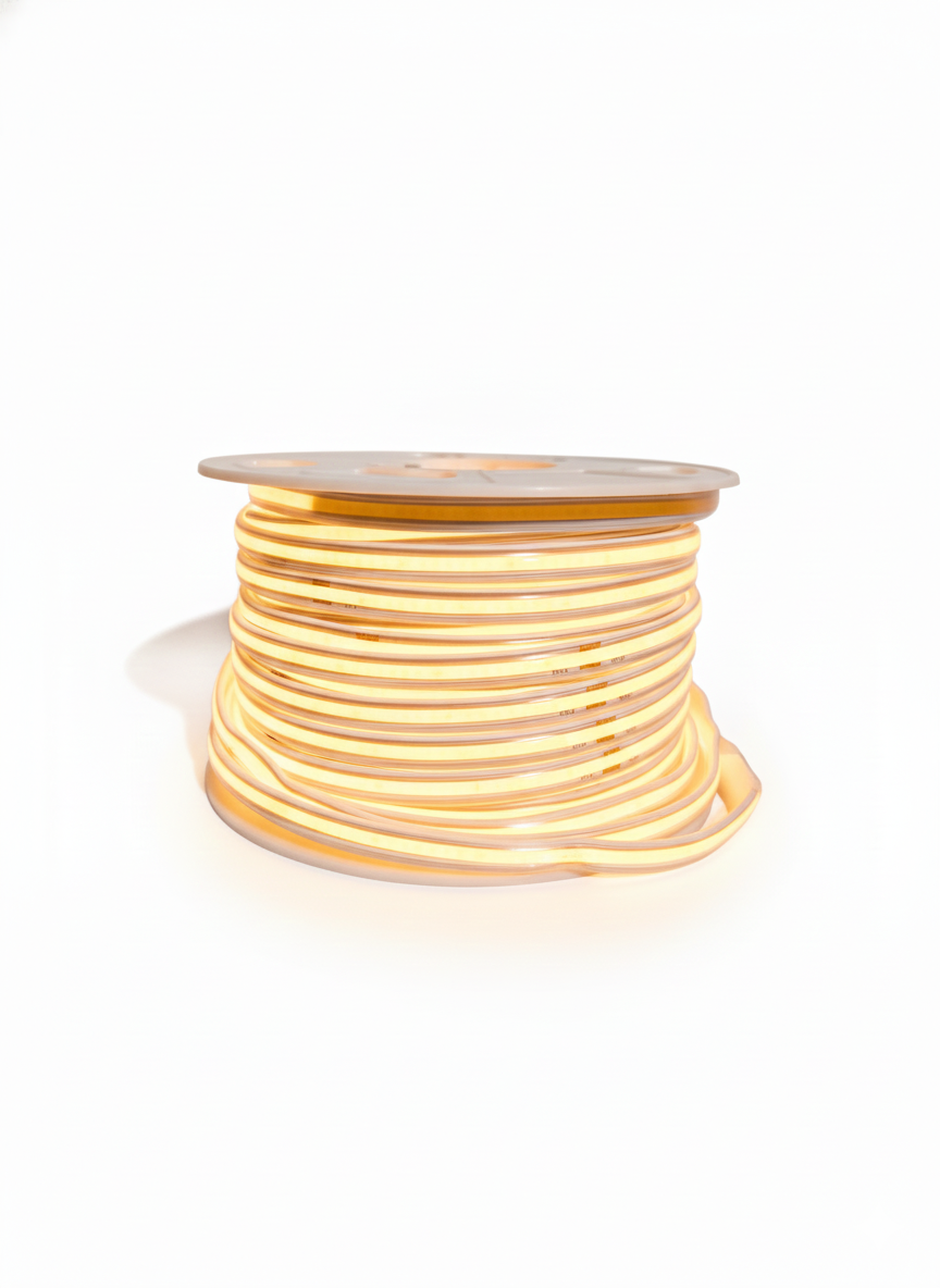 TIRA DE LUZ LED FLEXIBLE COB 5 M LUZ CALIDA