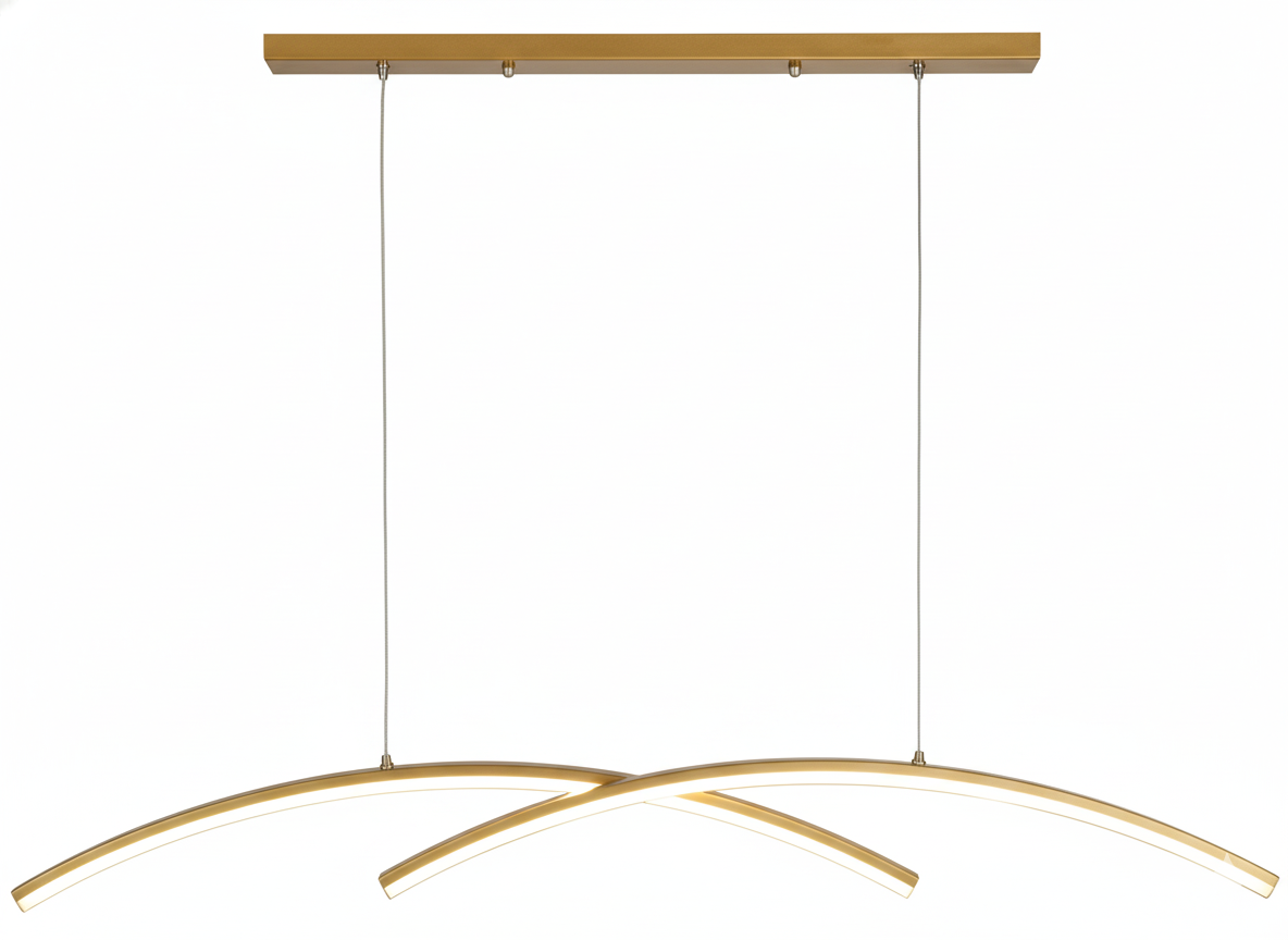 COLGANTE LED CANDIL ELEGANTE LINEAL 3 TEMPERTATURAS COLOR DORADO