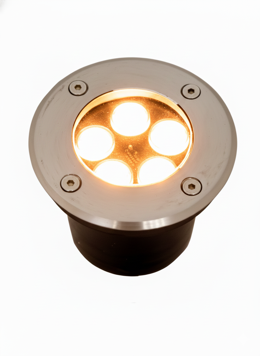 LÁMPARA EMPOTRADO LED DE PISO 1W LUZ CALIDA