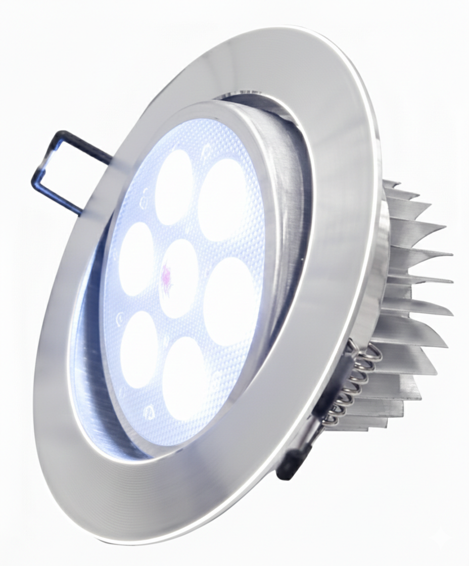 EMPOTRABLE PLAFON LED 1W SPOT DIRIGIBLE SATINADO LUZ BLANCA