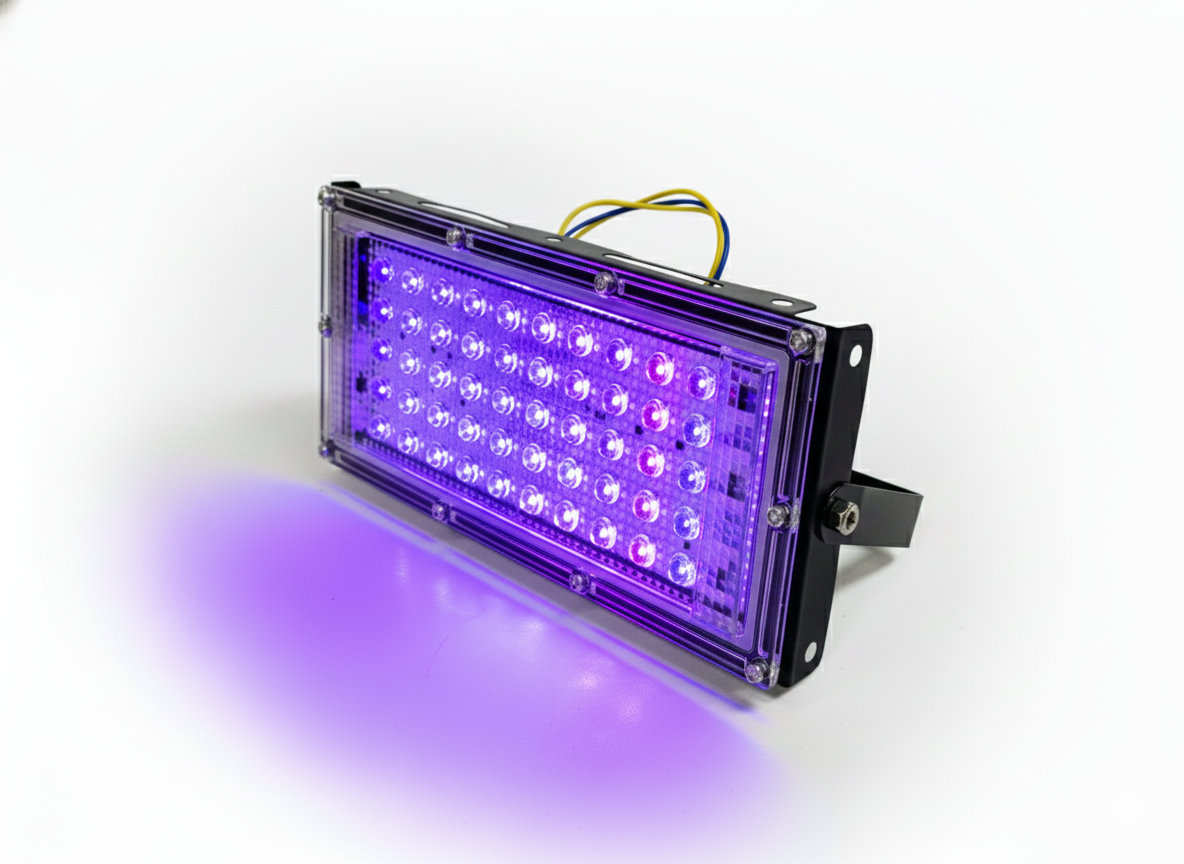 REFLECTOR DE LED 50W SENCILLO LUZ NEGRA