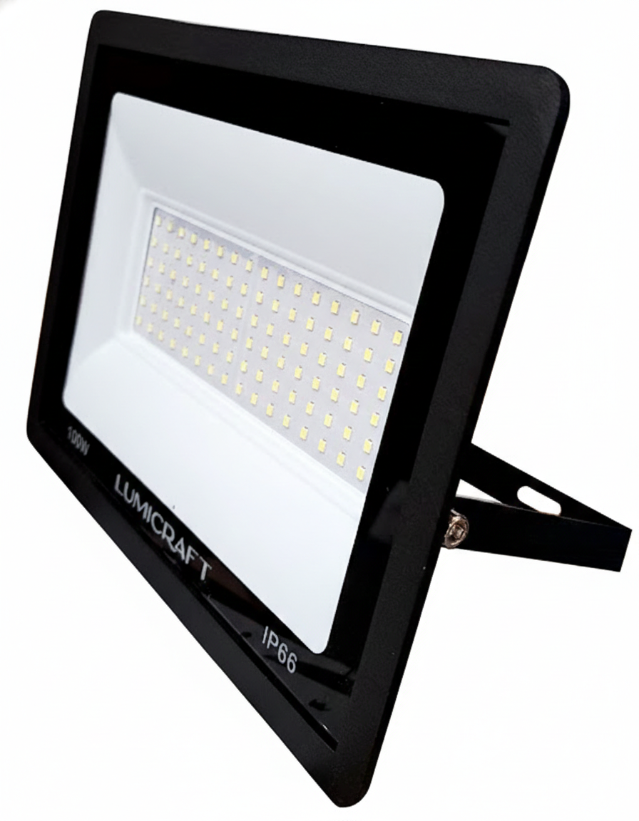 REFLECTOR LED FINO MULTIVOLTAJE 100W LUZ BLANCA