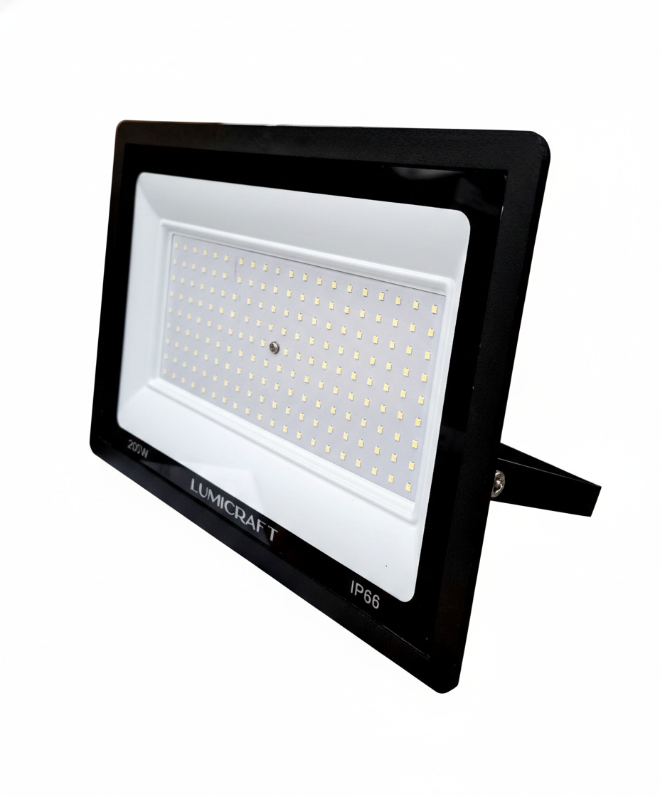 REFLECTOR LED FINO MULTIVOLTAJE 200W LUZ BLANCA