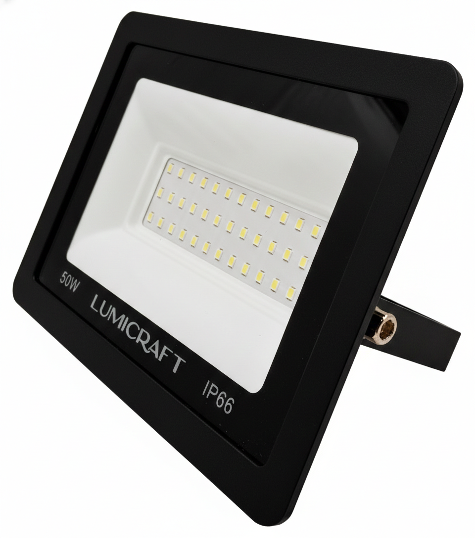 REFLECTOR LED FINO MULTIVOLTAJE 50W LUZ BLANCA