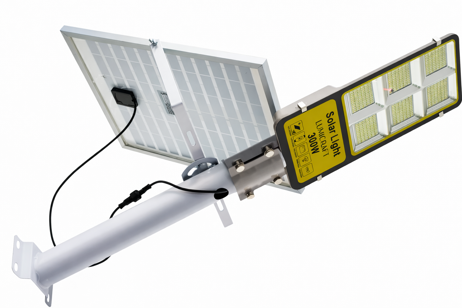 SUBURBANA SOLAR LED 100W C/CONTROL REMOTO Y PANEL SOLAR LUZ BLANCA