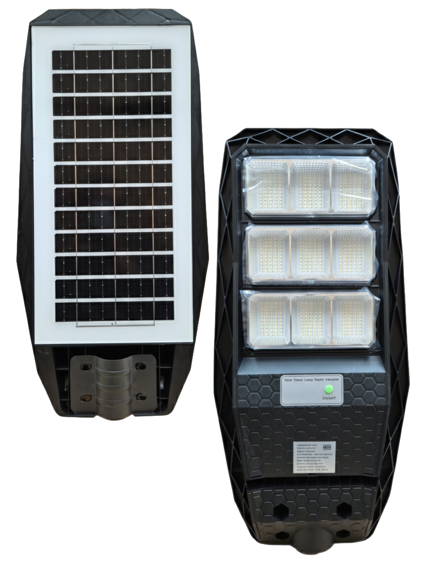 LAMPARA SUBURBANA LED SOLAR 100W LUZ BLANCA