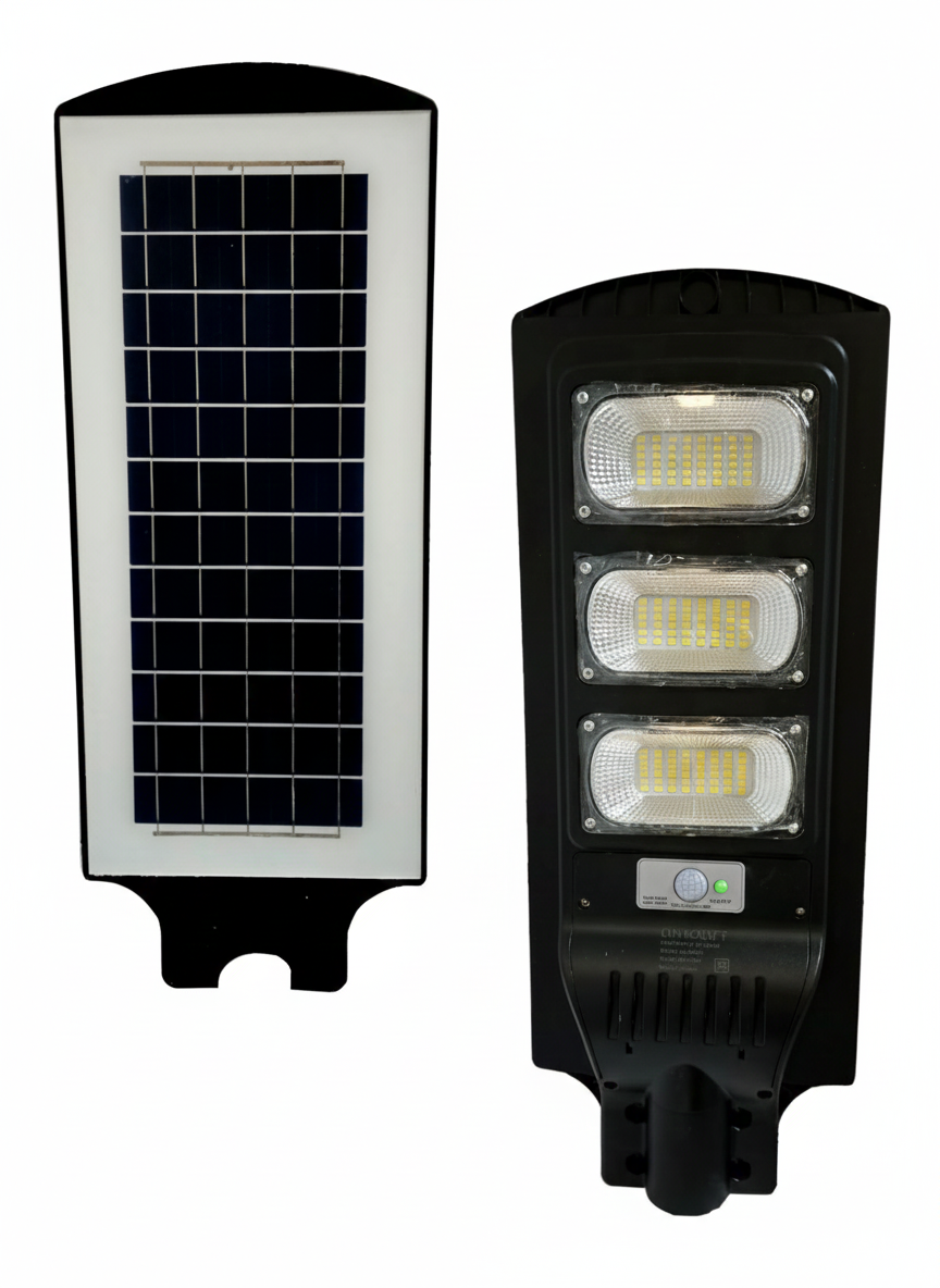 LAMPARA SUBURBANA LED SOLAR 150W LUZ BLANCA