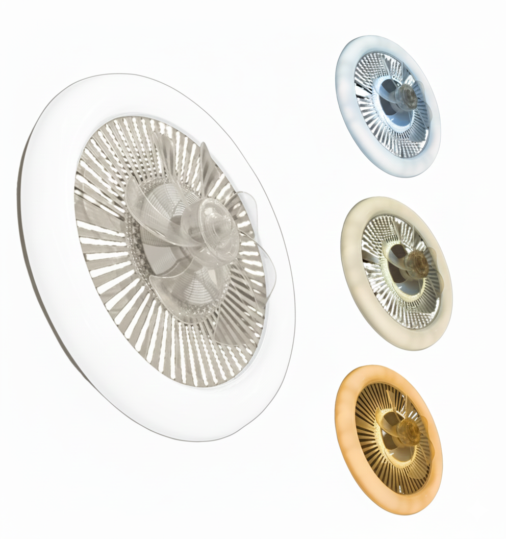VENTILADOR DE TECHO 88W 3 TEMPERATURAS MICA OPALINA